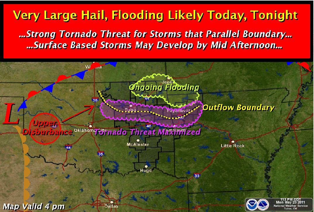 The risk of severe weather